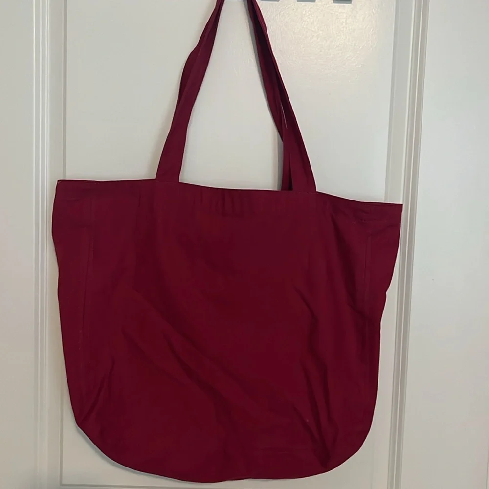 PINK Cotton Canvas Tote Bag - Picture 5 of 6